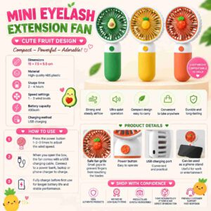 MINI HANDHELD EYELASH EXTENSION FAN