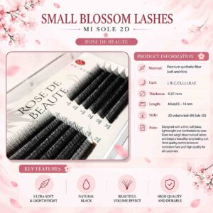Small flower-like eyelashes