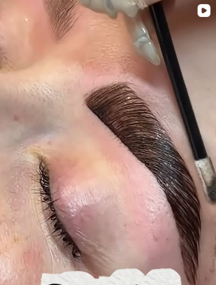 Finished brow shaping