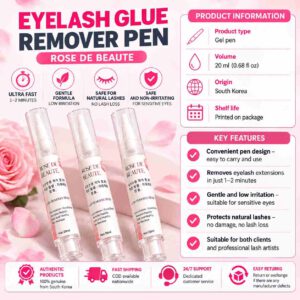 Rose De Beaute Korean Fast Lash Removal Pen – Gentle & Eye-Friendly