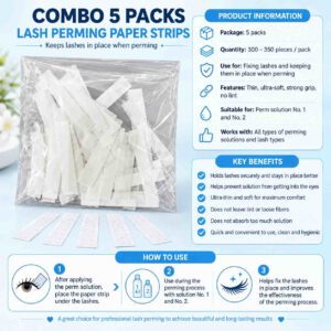 5-Piece Lash Lift Perming & Lash Setting Paper